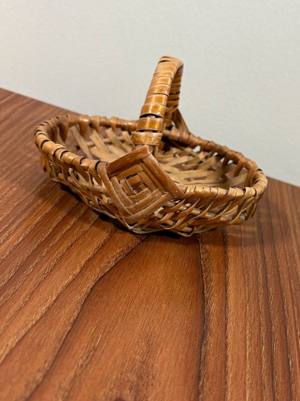 Vintage woven mini basket